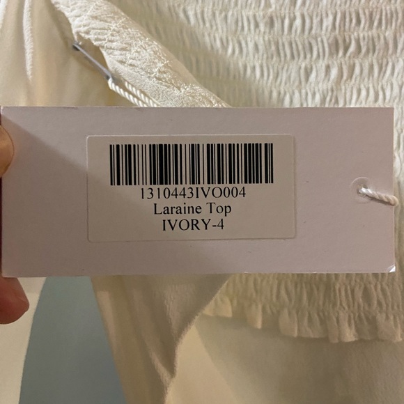 Reformation- Laraine Top, Ivory - Picture 6 of 6